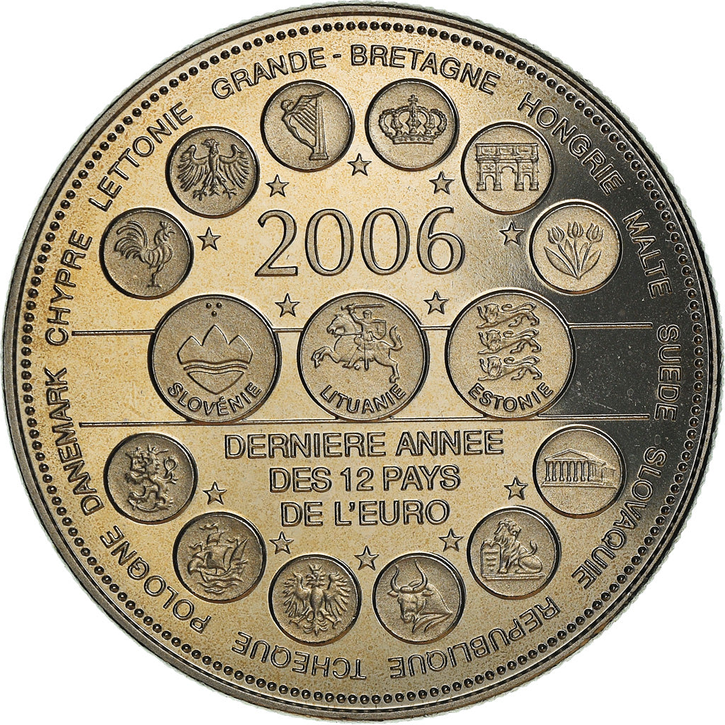 Francia, medaglia, L'Europe des XXV, Dernière Année des 12 Pays de l'Euro