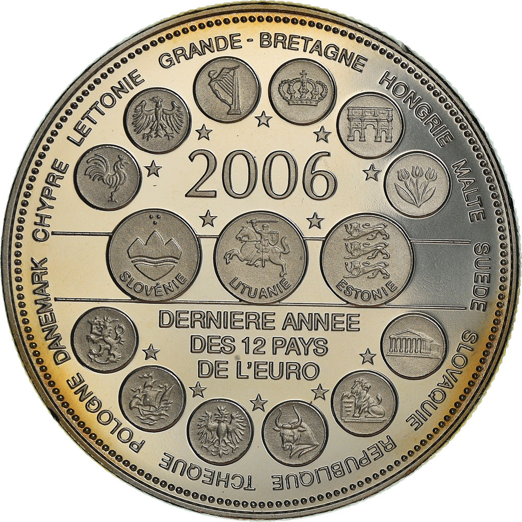 França, Medal, L'Europe des XXV, Dernière Année des 12 Pays de l'Euro