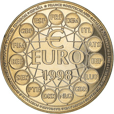 Frankrijk, Medaille, Ecu Europa, Politics, 1998, FDC, Copper-nickel