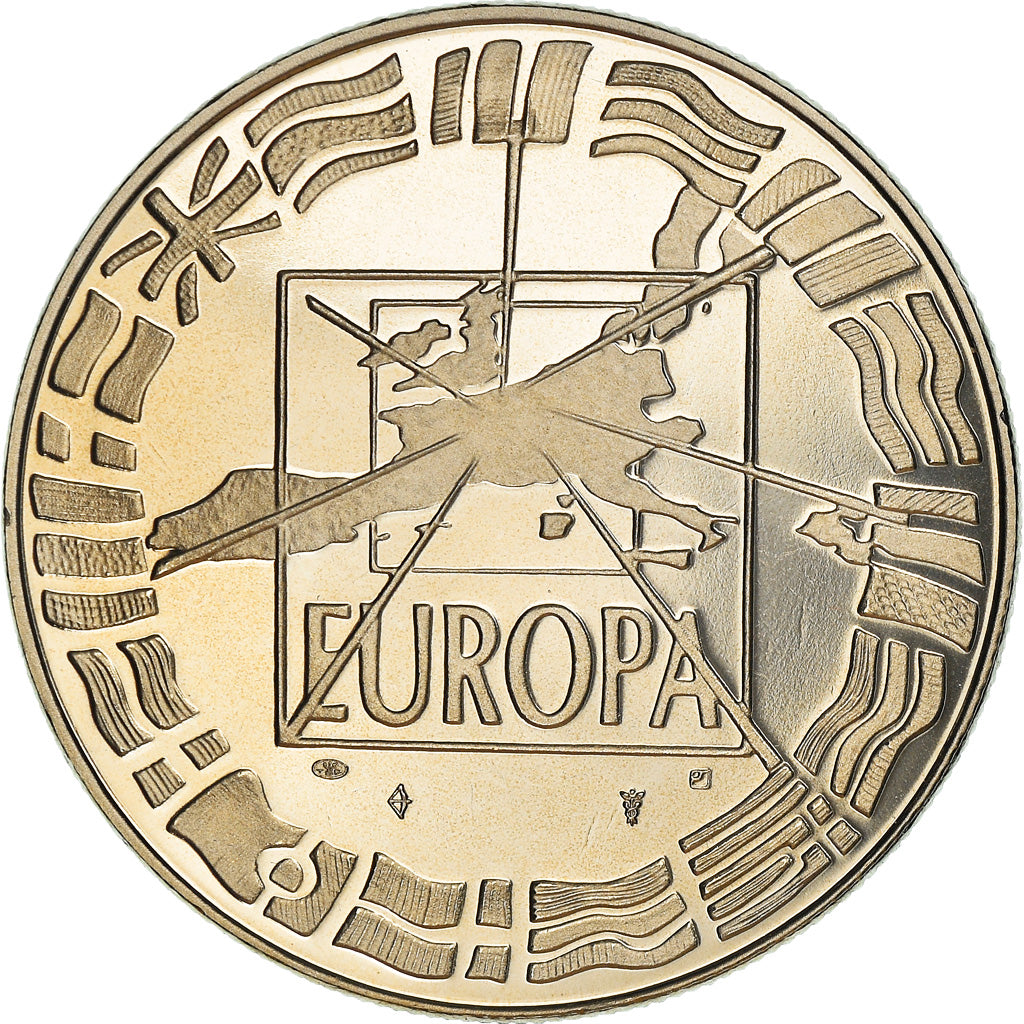 Frankrijk, Medaille, Ecu Europa, Politics, 1998, FDC, Copper-nickel