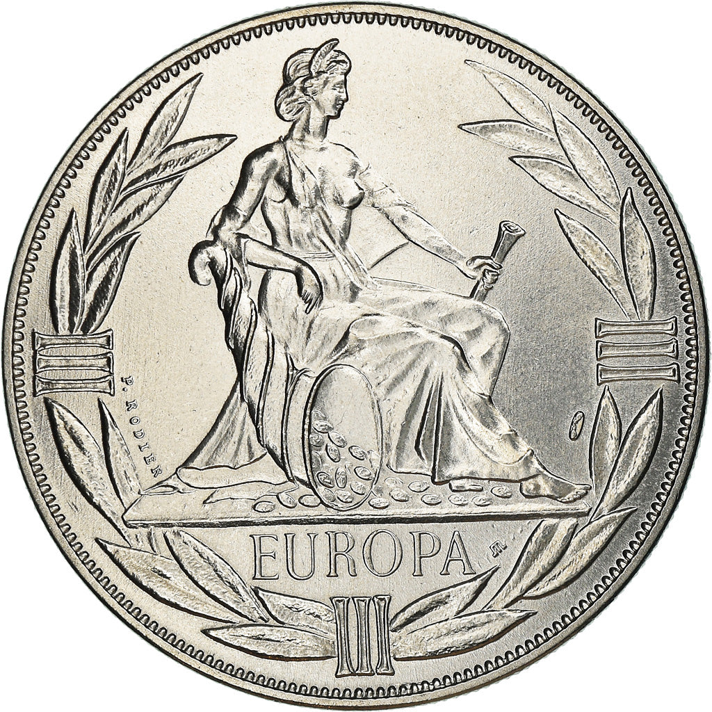 França, Medal, Ecu Europa, Europe Assise, Politics, 1981, MS(65-70)