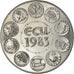 France, Médaille, Ecu Europa, Europe Assise, Politics, 1983, FDC, Copper-nickel