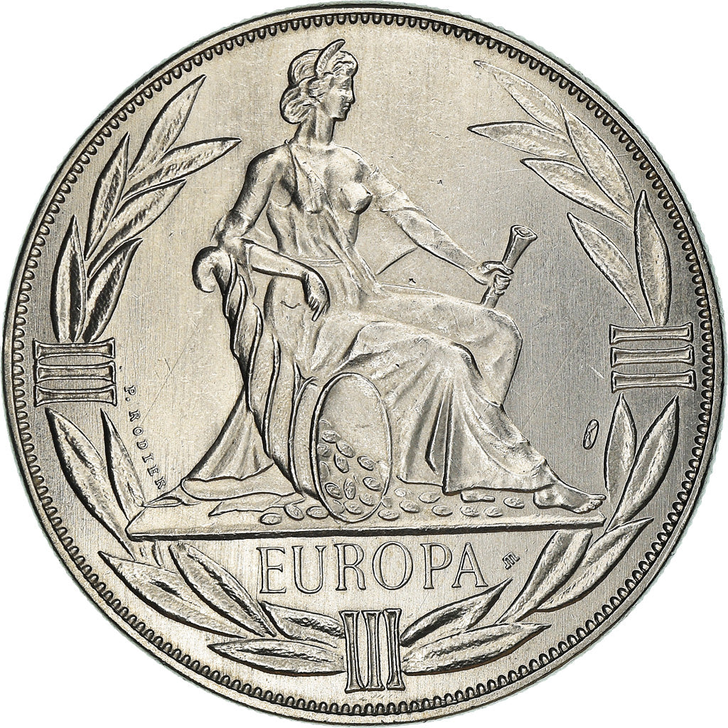 France, Médaille, Ecu Europa, Europe Assise, Politics, 1983, FDC, Copper-nickel