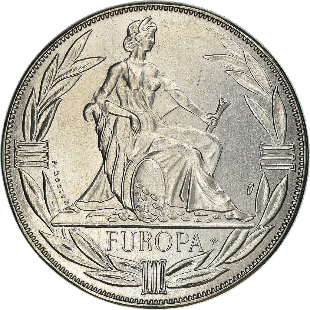 France, Medal, Ecu Europa, Europe Assise, Politics, 1984, MS(65-70)