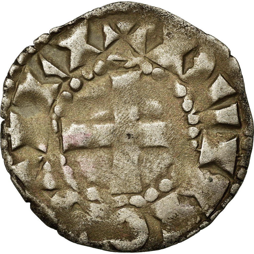 Moneta, Francia, Denarius, BB, Argento, Boudeau:244