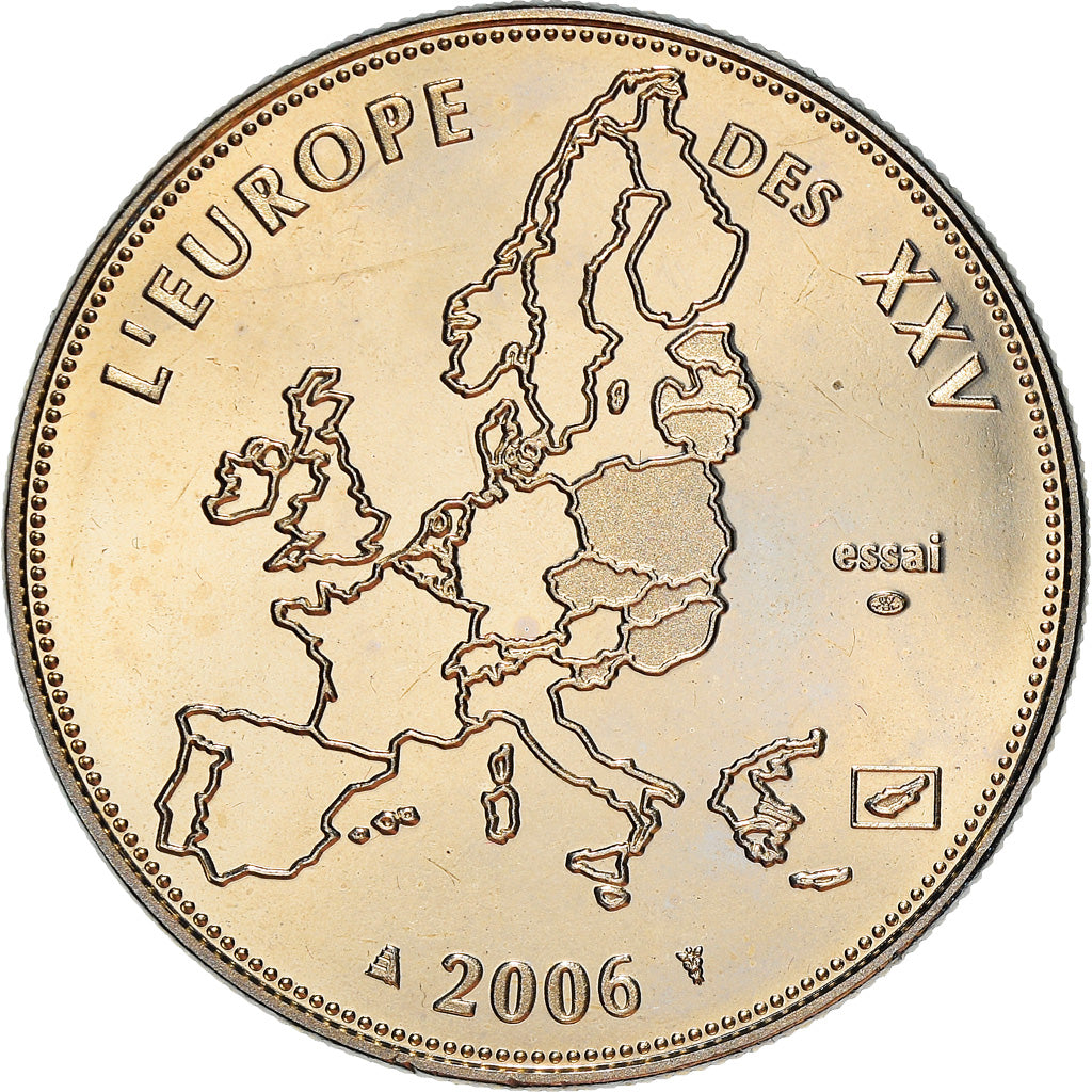 Frankreich, Medaille, L'Europe des XXV, Dernière Année des 12 Pays de l'Euro