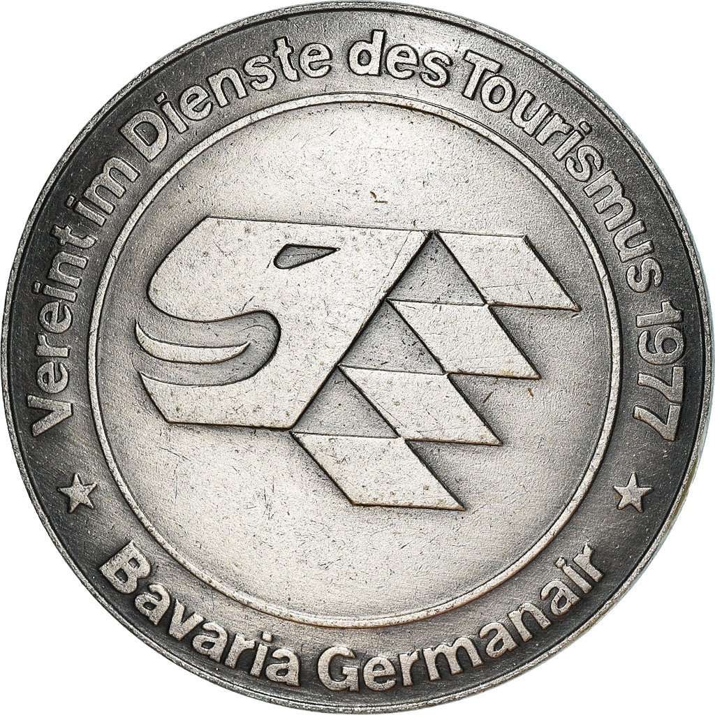 Allemagne, Médaille, Bavaria, Die Airline der Bayern, Aviation, 1977, TTB+