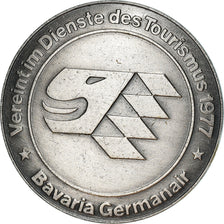 Allemagne, Médaille, Bavaria, Die Airline der Bayern, Aviation, 1977, TTB+