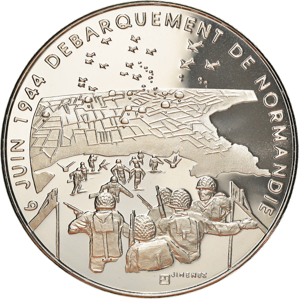 France, Medal, 1939-1945, Débarquement de Normandie, History, MS(65-70), Copper