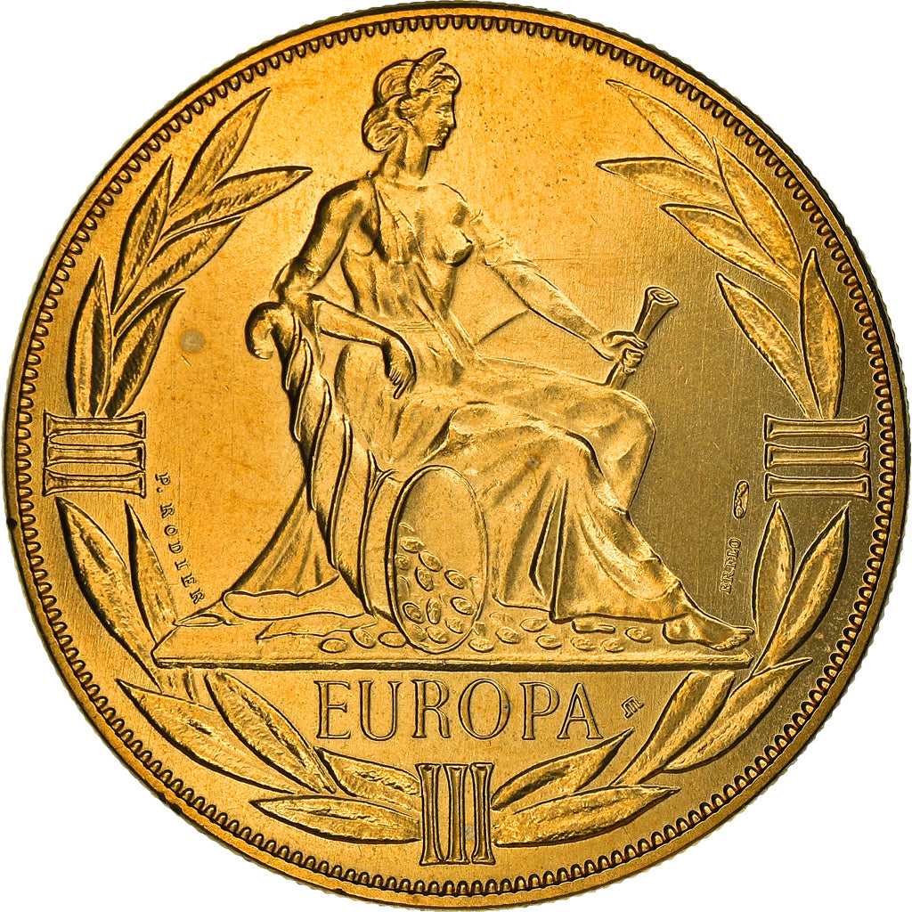 Frankreich, Medaille, Ecu Europa, Europe Assise, Politics, 1983, Rodier, STGL