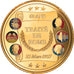 France, Medal, 60 Ans du Traité de Rome, La Semeuse, 2017, MS(65-70), Gilt