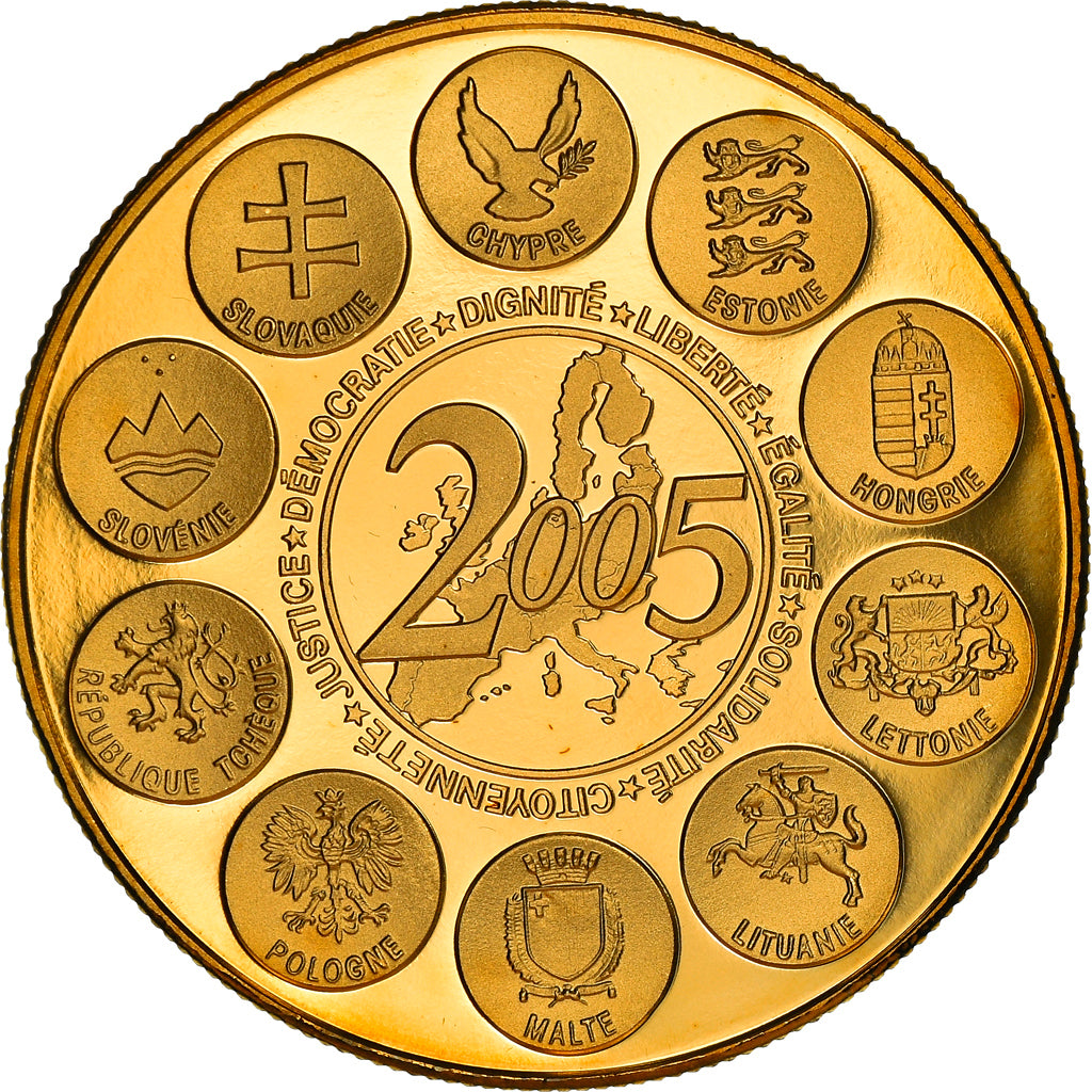 France, Medal, la Constitution Européenne, Politics, 2005, MS(65-70)