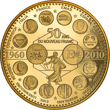 France, Médaille, L'Europe des XXVII, 50 ans du nouveau Franc, Politics, 2010