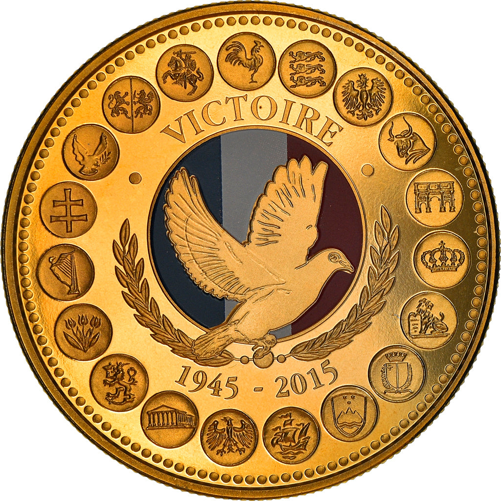 Frankreich, Medaille, L'Europe des XXVIII, La Victoire de 1945, Politics, 2015
