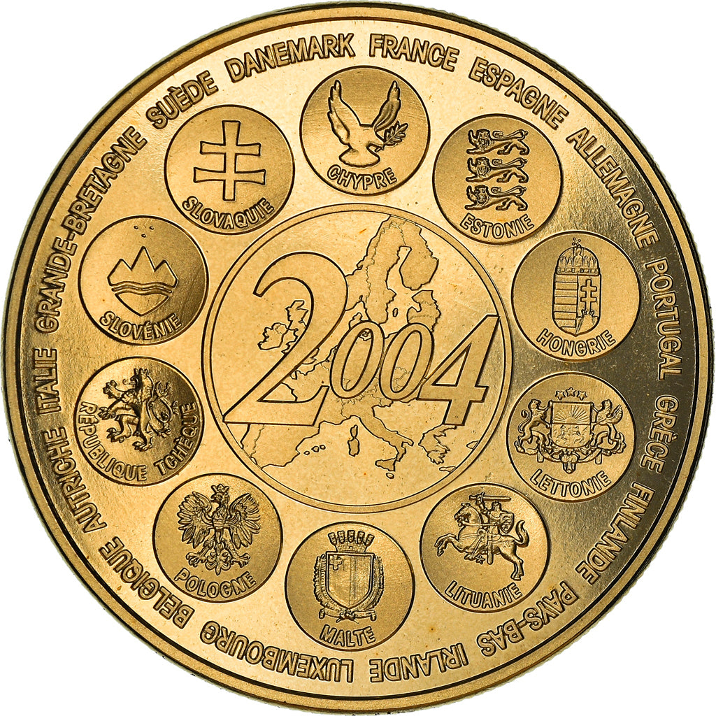 Francja, Medal, L'Europe des XXV, Essai, Politics, 2004, MS(65-70), Pokryte