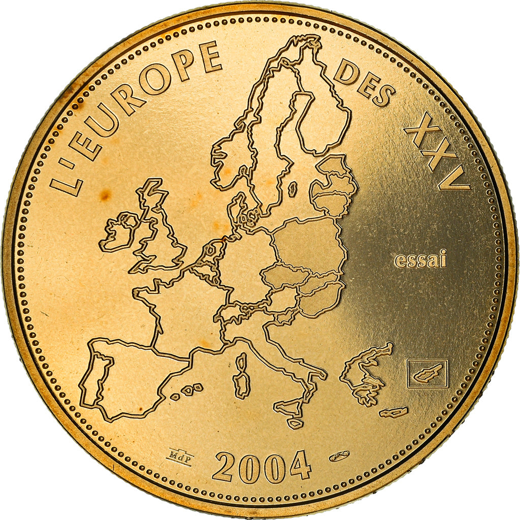 Francja, Medal, L'Europe des XXV, Essai, Politics, 2004, MS(65-70), Pokryte
