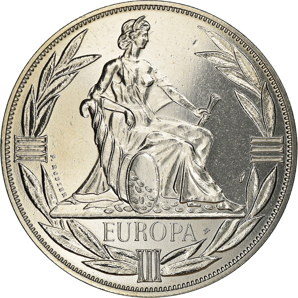 Francja, Medal, Ecu Europa, Europe Assise, Politics, 1981, Rodier, MS(65-70)
