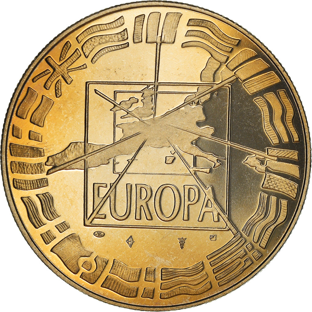 Francia, medalla, 1er Janvier 1999, Euro Parité, EUROPA, Politics, 1999