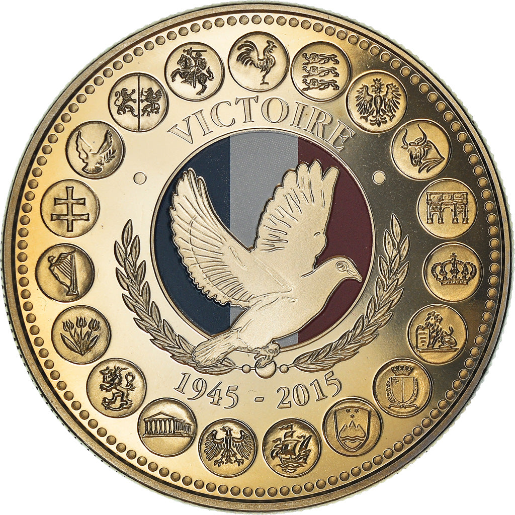 France, Médaille, L'Europe des XXVIII, La Victoire de 1945, Politics, 2015
