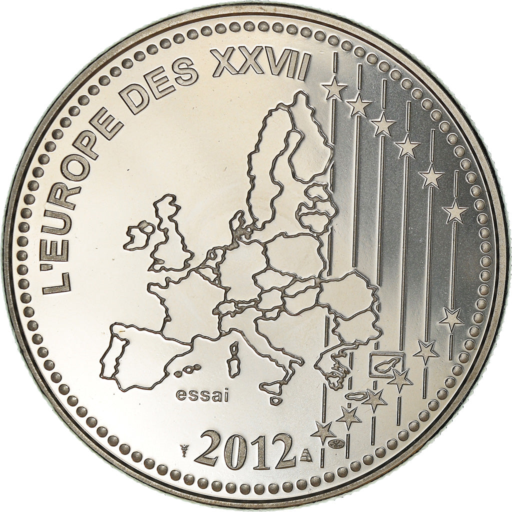 Francja, Medal, L'Europe des XXVII, 10 Ans de l'Euro, Politics, 2012, MS(65-70)