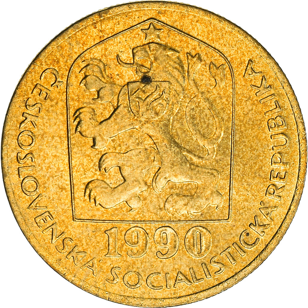 Coin, Czechoslovakia, 20 Haleru, 1990, MS(63), Nickel-brass, KM:74