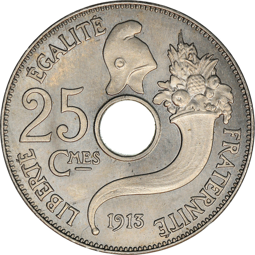 Moeda, França, Essai de Peter, 25 Centimes, 1913, MS(63), Níquel, Gadoury:72.2