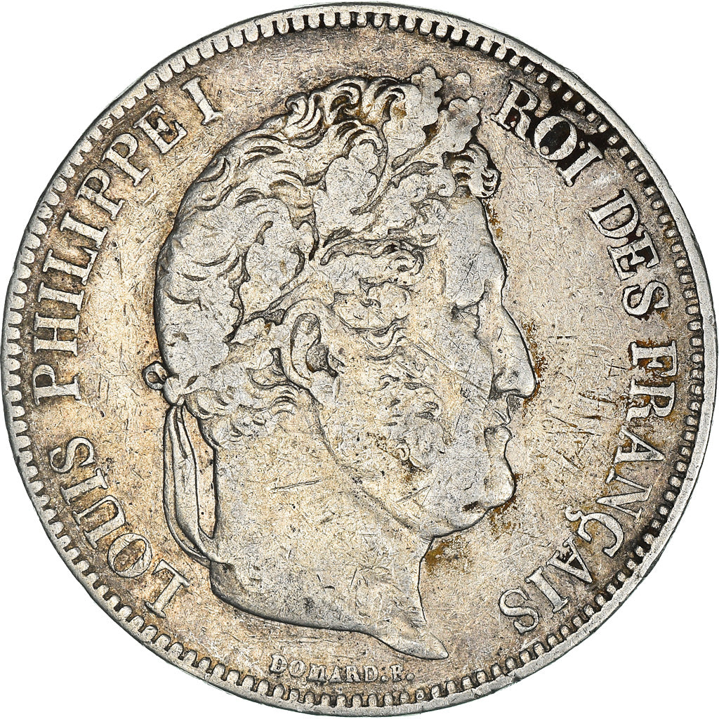 Munten, Frankrijk, Louis-Philippe, 5 Francs, 1833, Bayonne, FR+, Zilver