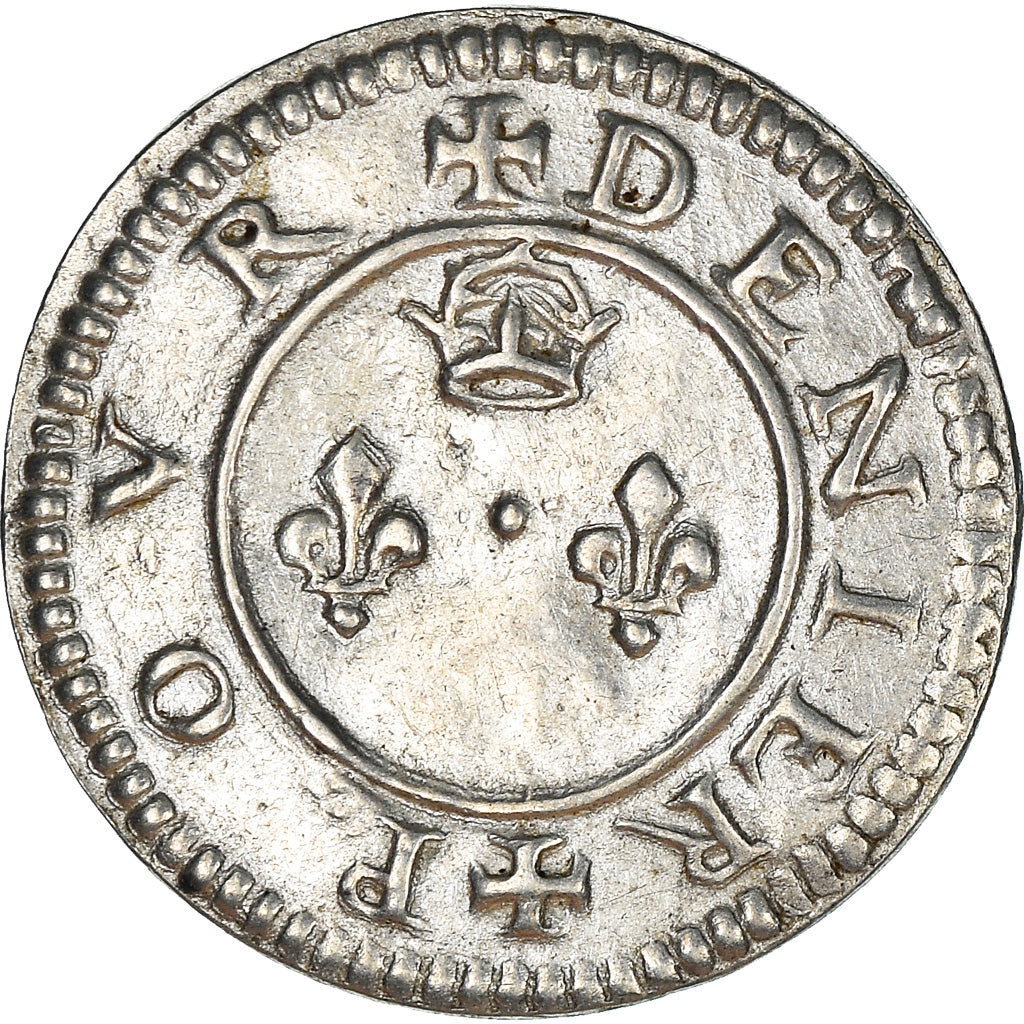 France, Love Token, Treizain, Denier bractéate à épouser, AU(55-58), Silver
