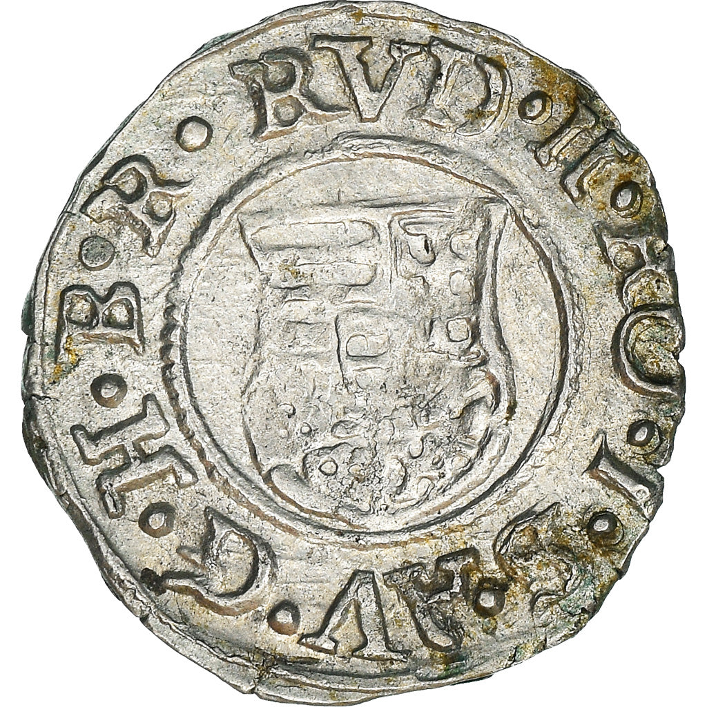 Coin, Hungary, Denier de la Vierge à l'Enfant, 1590, Kremnitz, EF(40-45)