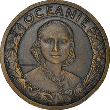France, Medal, Exposition Coloniale Internationale, Paris 1931, Océanie, Arts &