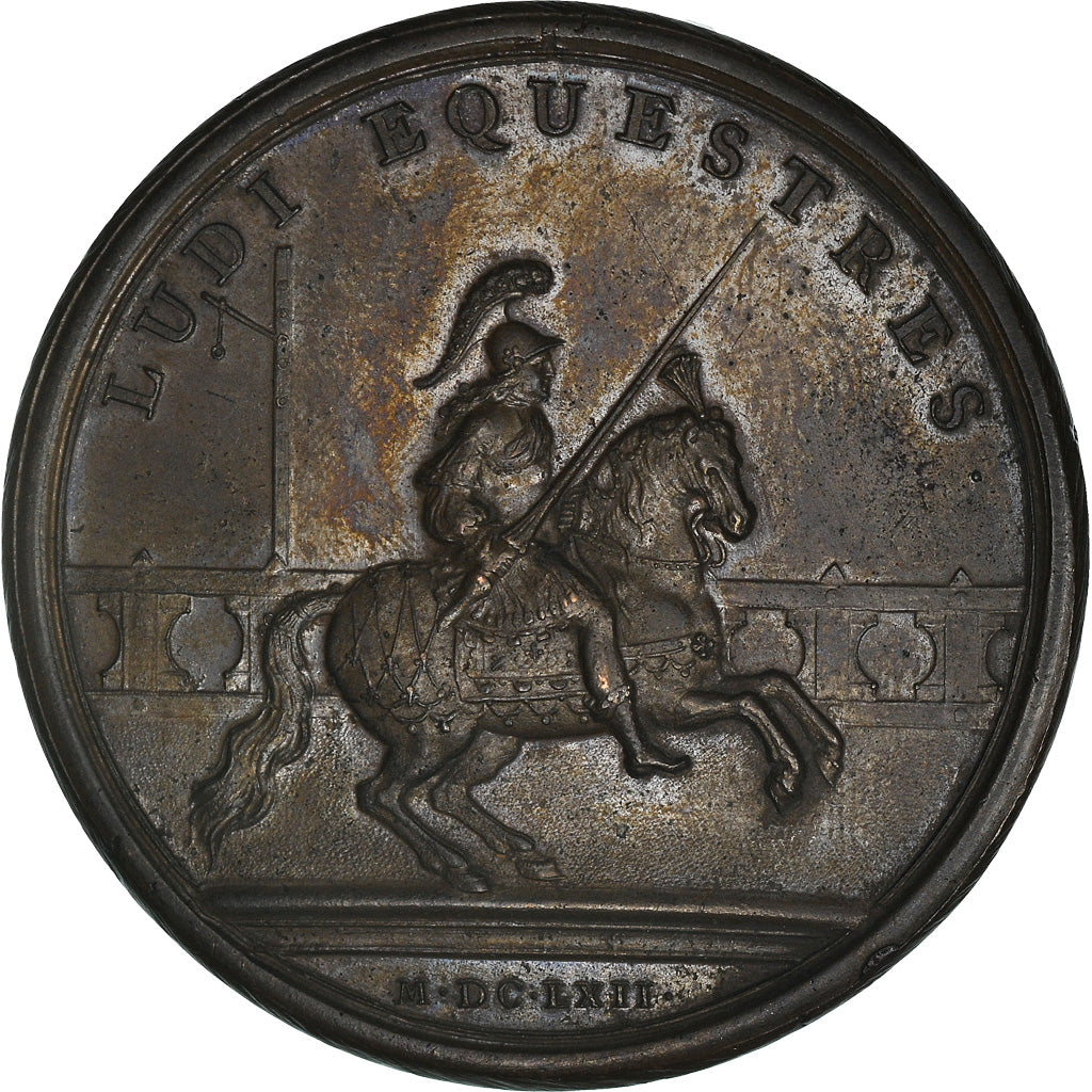 Frankreich, Medaille, Louis XIV, Les Carrousels, History, 1662, Mauger, SS+