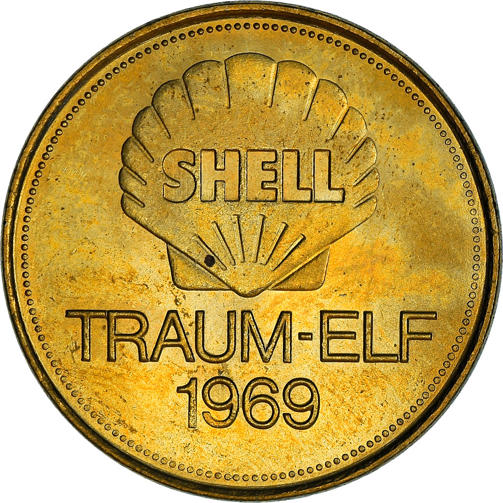 Allemagne, Jeton, Shell, Traum-Elf, Football, Gerhard Müller, 1969, SPL+