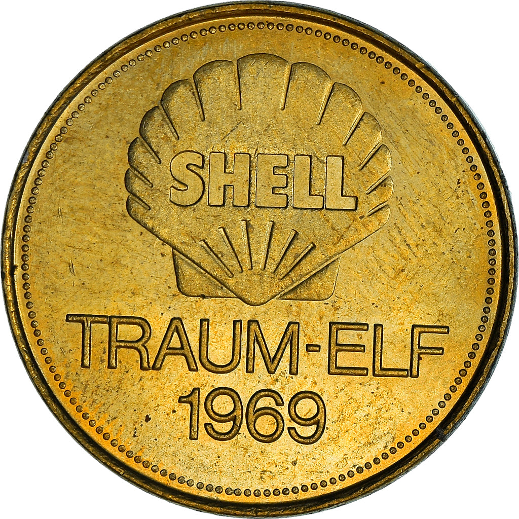 Alemania, Token, Shell, Traum-Elf, Football, Sepp Maier, 1969, SC+, Bronce -