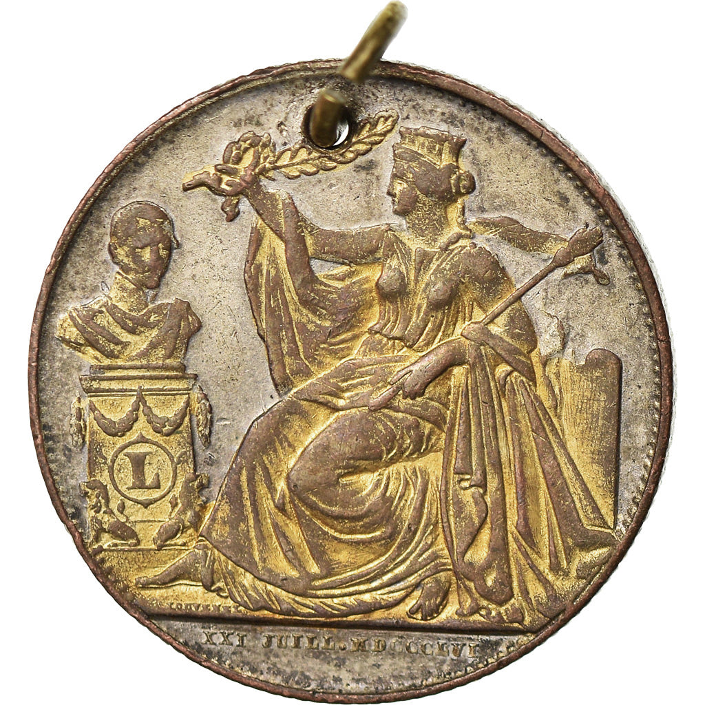 Belgique, Médaille, Léopold Ier, 25ème Anniversaire de l'Inauguration du Roi