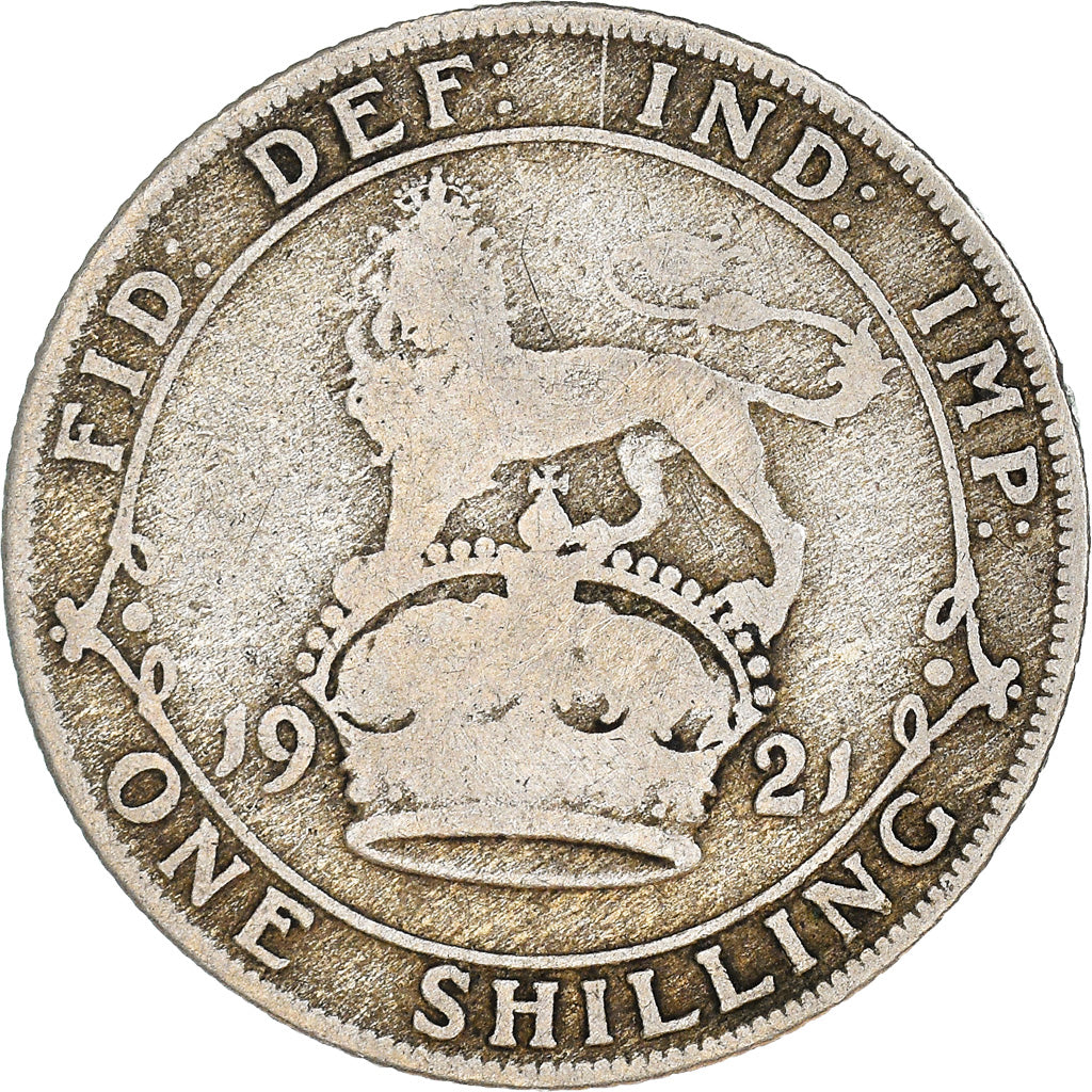 Munten, Groot Bretagne, George V, Shilling, 1921, FR, Zilver, KM:816a