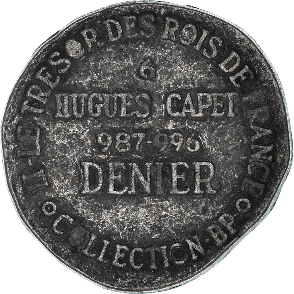 France, Jeton, Collection BP, Denier Hugues Capet, History, SUP, Cuivre
