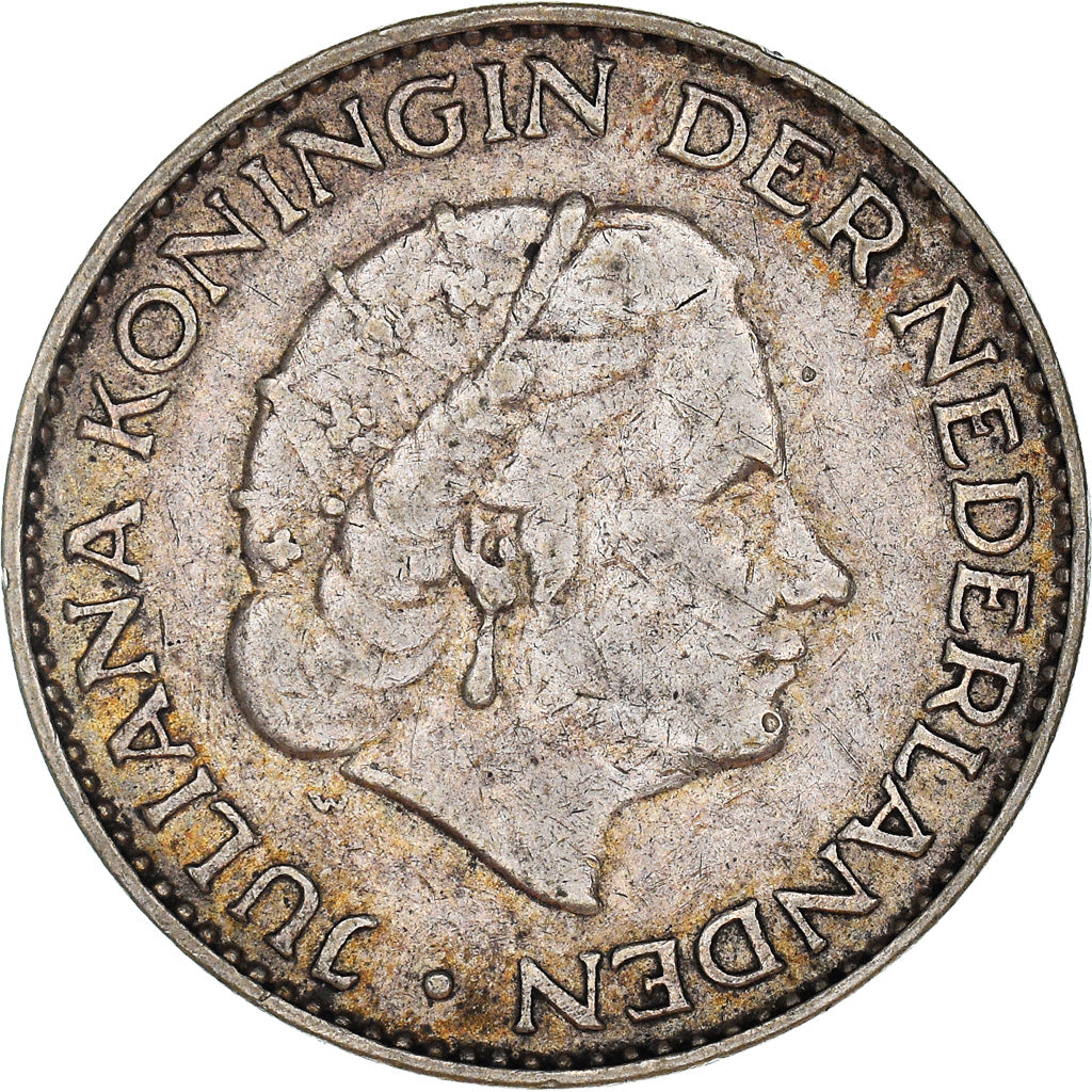 Monnaie, Pays-Bas, Juliana, Gulden, 1958, TTB, Argent, KM:184