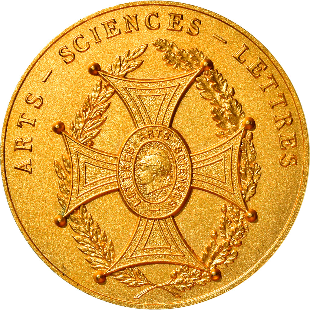 France, Médaille, Arts-Sciences-Lettres, SPL, Gilt Bronze