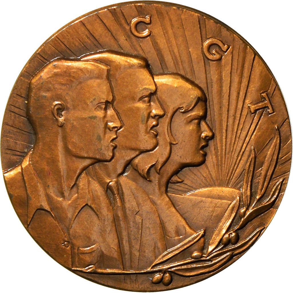 France, Medal, Syndicat, CGT, MS(60-62), Bronze