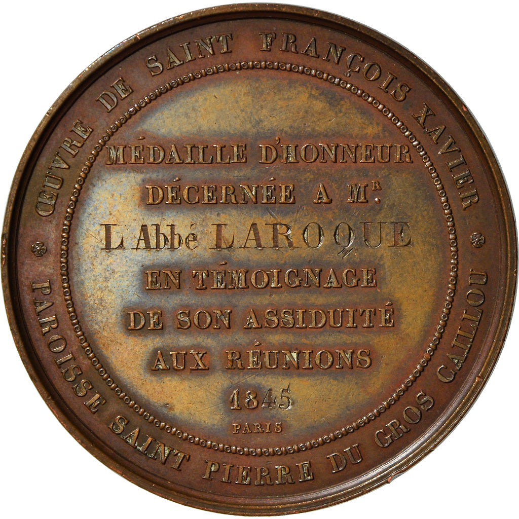 France, Medal, Saint François Xavier, Paroisse Saint Pierre du Gros Caillou