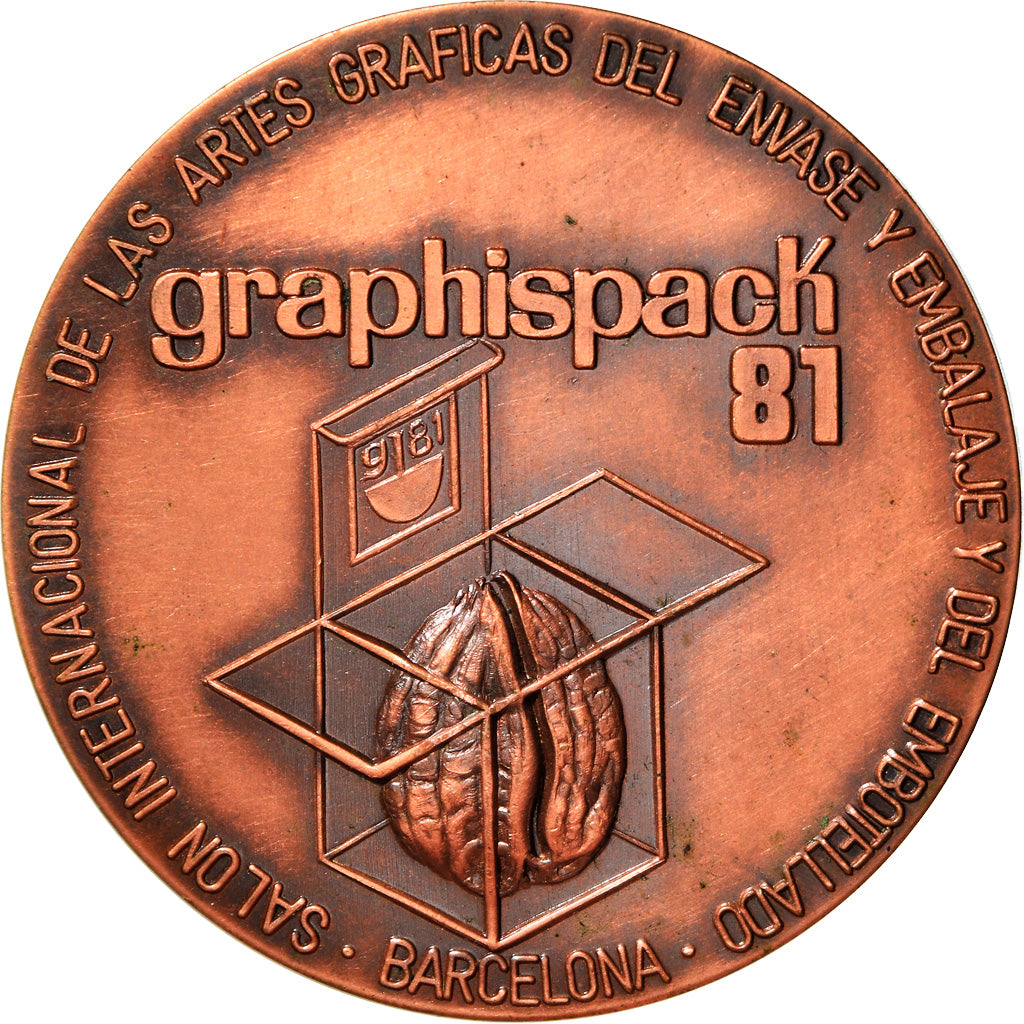 Espagne, Médaille, salon Internacional Graphispack, Barcelona, Arts & Culture