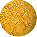 França, Medal, L'Arbre de Vie, Artes e Cultura, Roch, MS(63), Bronze Dourado