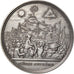 França, medalha, Révolution Française, L'Etre Suprême, Bronze Prateado