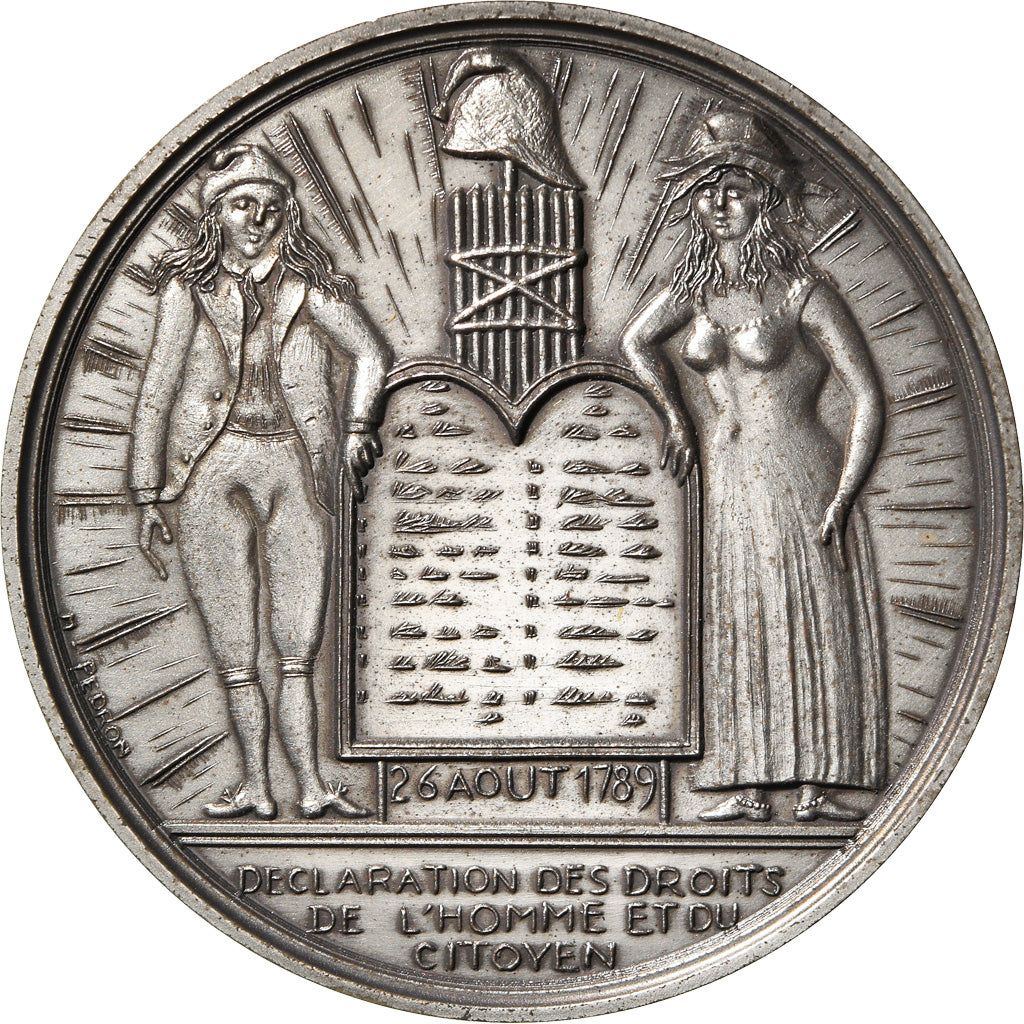 France, Medal, Révolution Française, Déclaration des Droits de l'Homme
