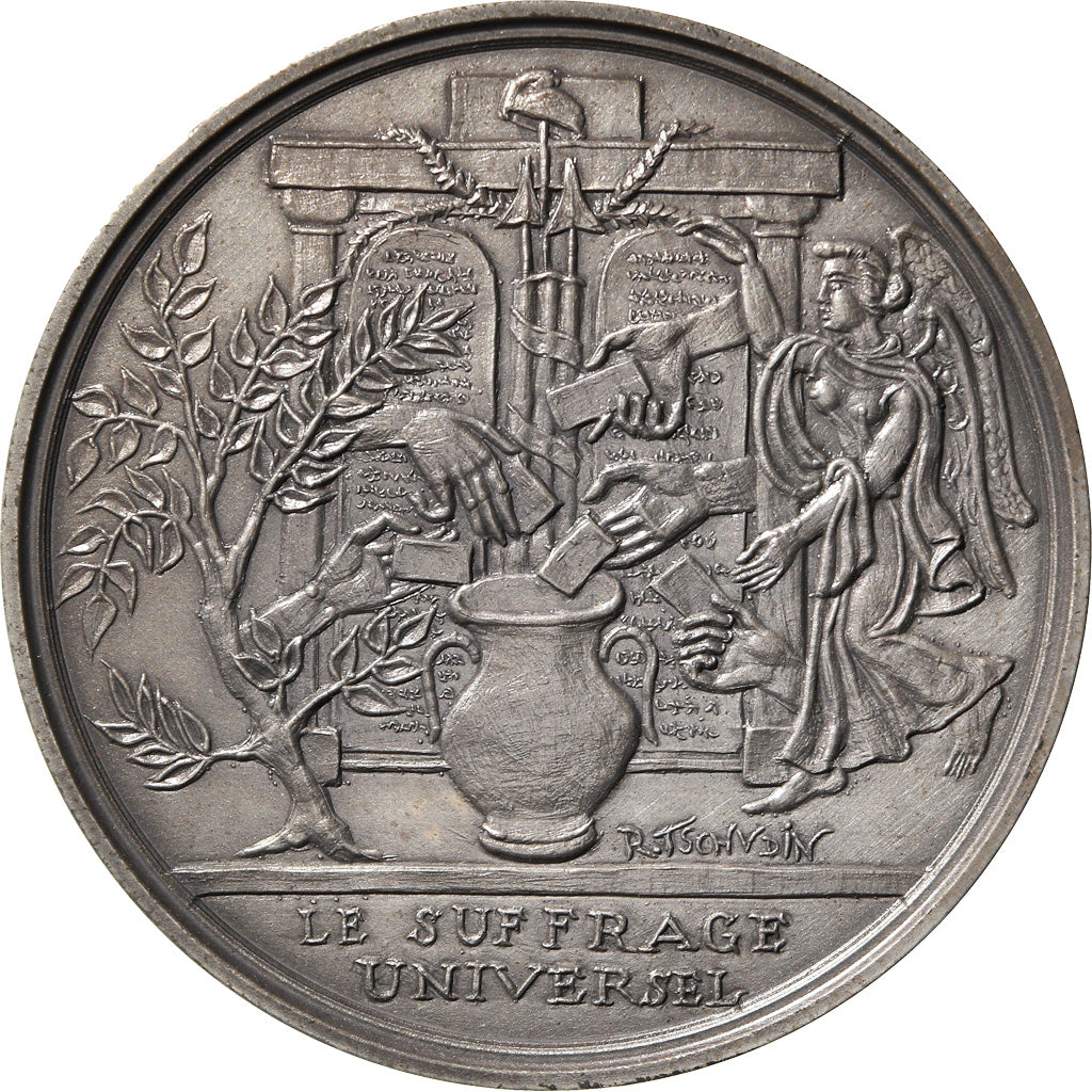 France, Médaille, Révolution Française, Le Suffrage Universelle, History