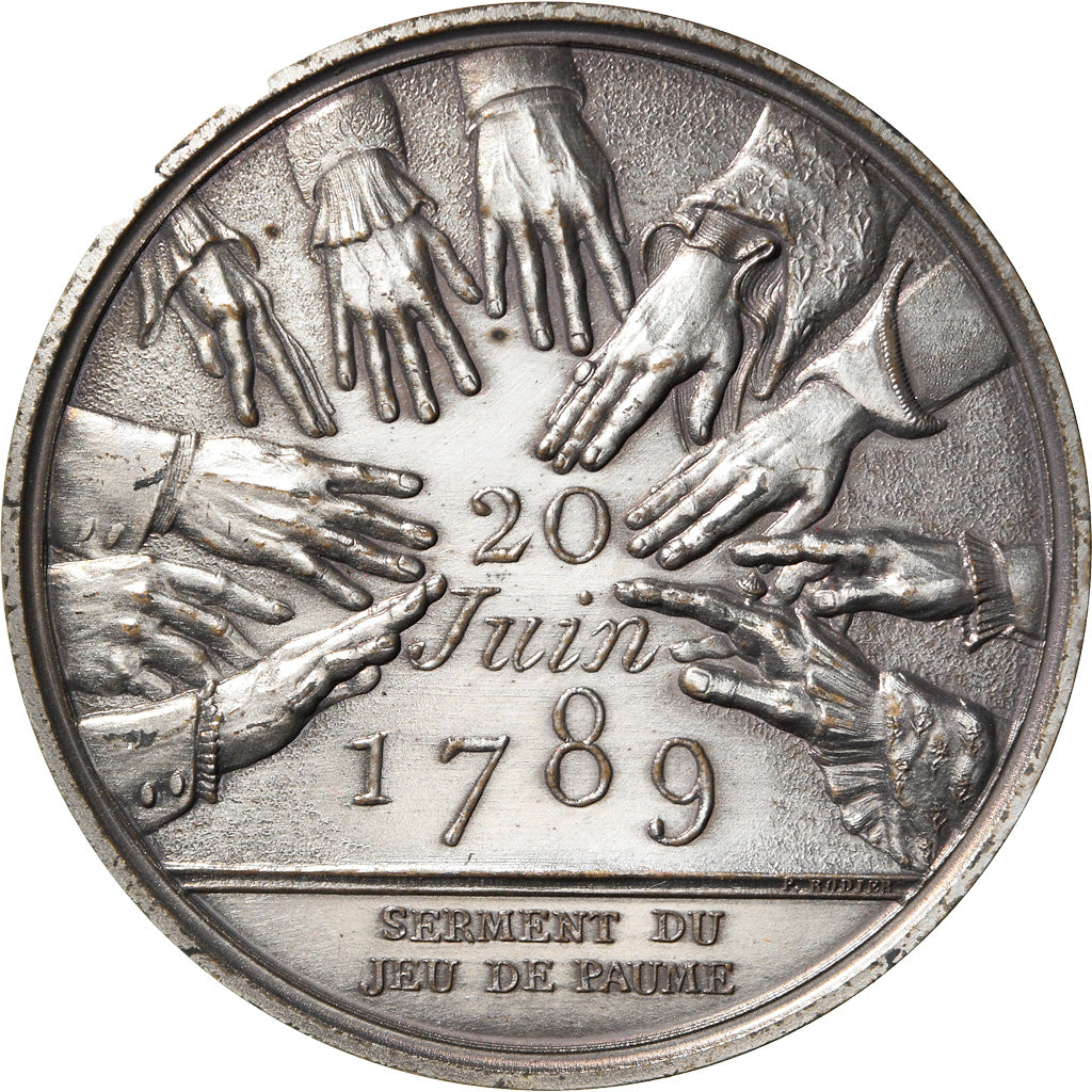 Francia, medalla, Révolution Française, Serment du Jeu de Paume, History