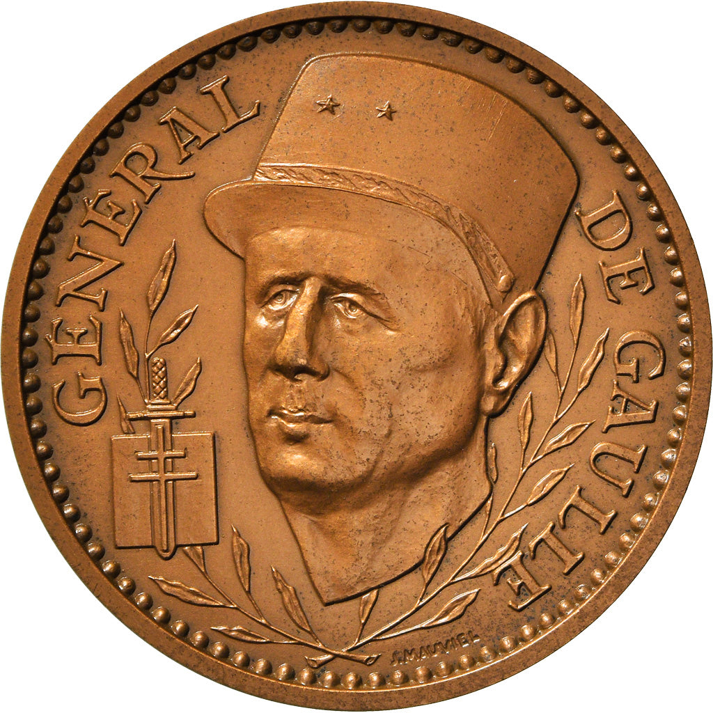 França, Medal, Général de Gaulle, 40eme anniversaire de la Victoire