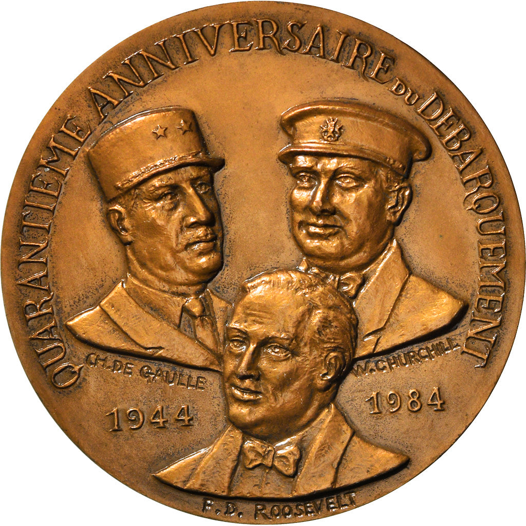 Francja, Medal, 40ème Anniversaire du Débarquement, WAR, 1984, Tschudin