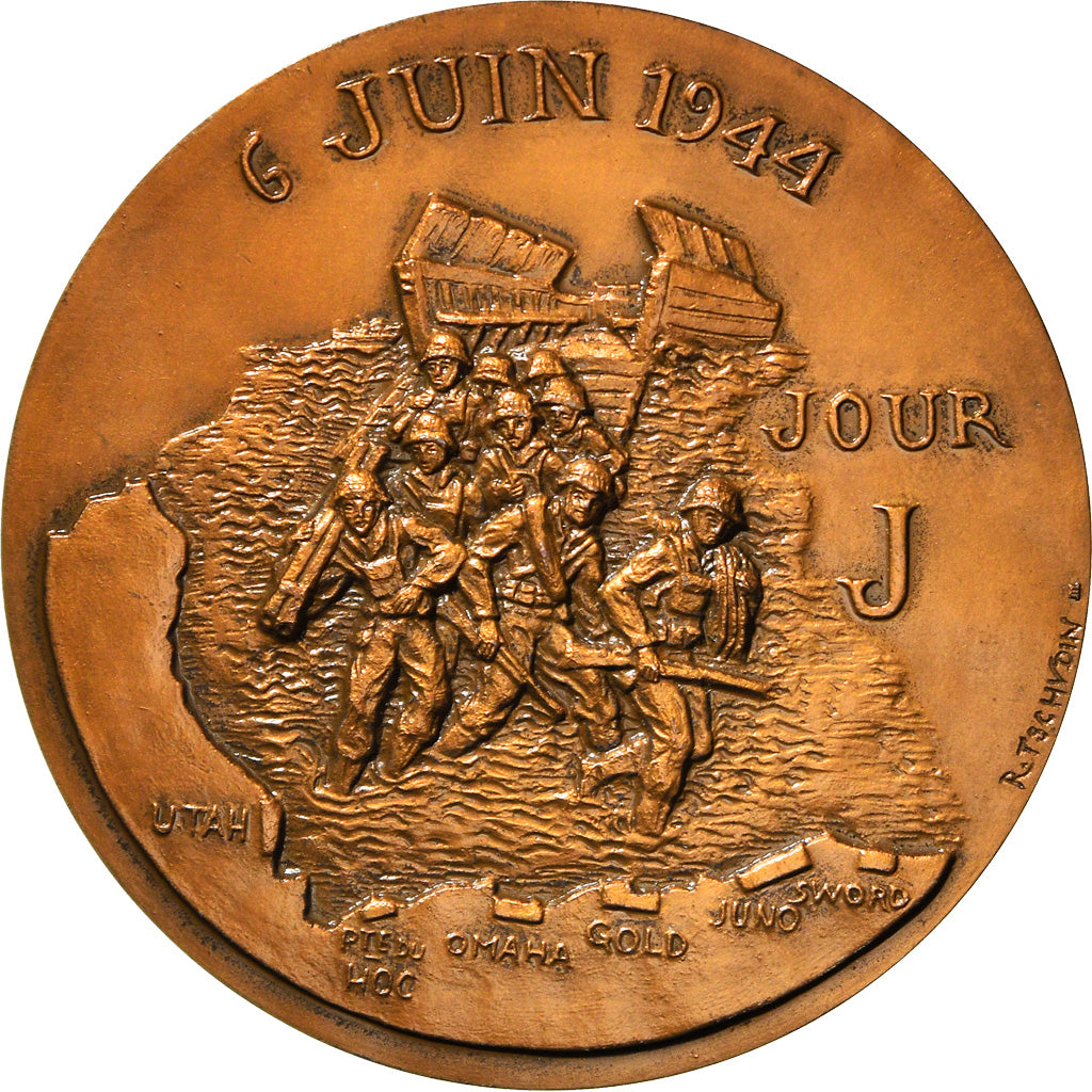 Francja, Medal, 40ème Anniversaire du Débarquement, WAR, 1984, Tschudin
