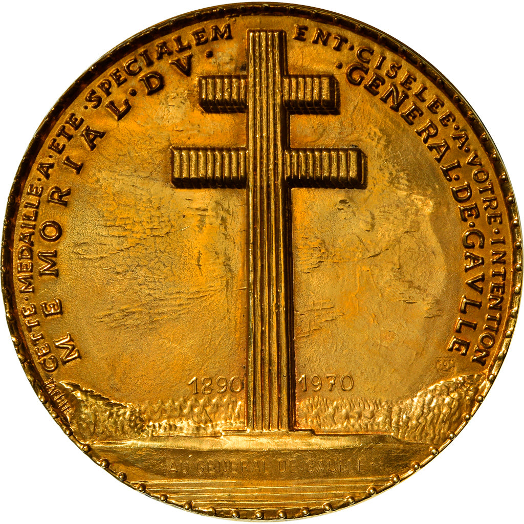 France, Medal, Mémorial du Général de Gaulle, History, De Jaeger, MS(63)